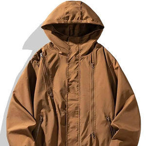 Top de lana gruesa para hombre y mujer, cárdigan con cuello levantado para Primavera, otoño e invierno, nueva chaqueta de sudadera con estampado frontal forrado - Product Image 5