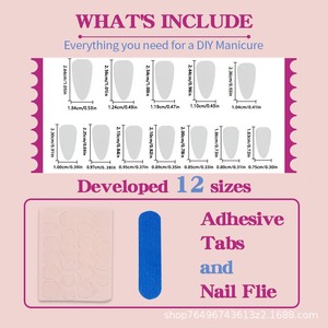 NBL-JX-178 Faux <span class=keywords><strong>Ongles</strong></span> à Presser Papillon Étoile <span class=keywords><strong>Rose</strong></span> 30 Pièces Gelée 3D Style Floral Doux et Tendance Réutilisables Couverture Complète Faits Main - Product Image 4