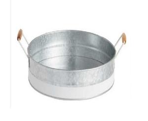 Plateau de service en métal traditionnel avec pieds plateau de table nickelé fantaisie fait à la main cuisine jardin Restaurant plateau de service alimentaire - Product Image 4