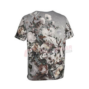 เสื้อยืดผ้าฝ้าย100% สำหรับผู้ชายเสื้อยืดออกแบบลายพิมพ์ซับลิเมชันสีพื้น - Product Image 5