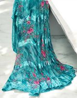 Thoub soudanais de vente chaude tissu en mousseline de soie multicolore tissu en mousseline de polyester fabricant en gros