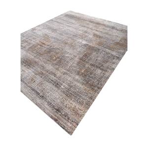 Uvenuti Hand Knotted Wool Rug Grey Black AKWL-13025(CM-01) for Home Use for Living Room Hallway Rectangular Abstract for <b>Teens</b> - Product Image 2