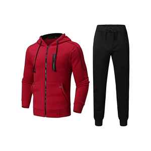 2025 coton Polyester vêtements de sport survêtement en gros survêtement personnalisé pour hommes surdimensionné à capuche et pantalons survêtements - Product Image 2