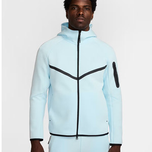 Veste coupe-vent respirante à capuche pour homme avec poche multifonction - Product Image 1