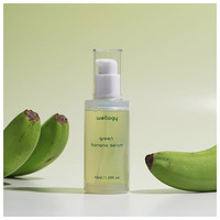 WELLOGY banane verte sérum de blanchiment de la peau visage ciblé améliore l'élasticité de la peau puissant antioxydant exfoliant anti-âge