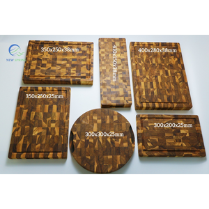 Tabla de cortar de madera de cocina de tamaño personalizado, mango de fácil agarre y deslizamiento de alimentos para cortar bloques - Product Image 5