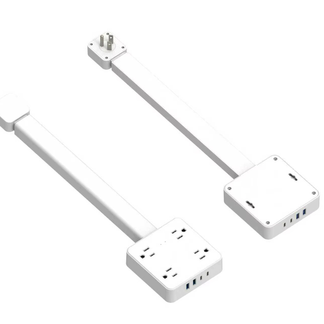 American Standard Smart Power Strip 4 AC 15A USB Extension Cord Plug Board 125V Anti-Surge Protection Lightning Switch Socket