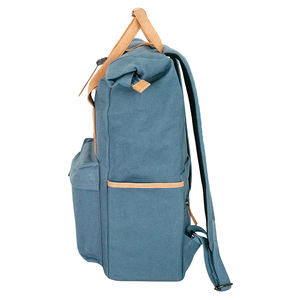 Pugmark <b>Stylish</b> Vegan Canvas Unisex Laptop <b>Backpack</b> Anti-Theft Arcuate Shoulder Strap <b>Waterproof</b> Compartment for Students - Product Image 2