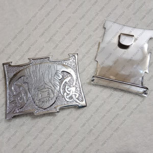 Tiger Touch Material de cobre duradero Medieval Highland Cow Design Belt para hebilla 2017 - Product Image 3