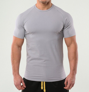 Venta caliente entrenamiento Fitness algodón suave hombres correr camisetas Slim Fit rendimiento impreso con logotipo personalizado camiseta para hombres - Product Image 2