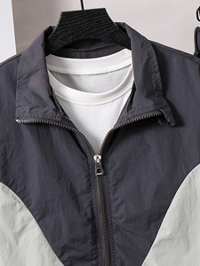 Conjunto Deportivo Casual de Primavera para Hombre, 2 Piezas, Chaqueta y Pantalones, Disponible para Envío Inmediato, Venta al Por Mayor - Product Image 5