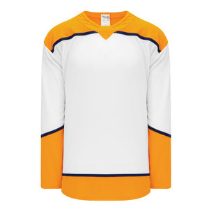 Maillot de hockey sur glace blanc, tissu respirant sur mesure, vente en gros - Product Image 1
