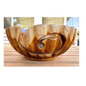 High Selling modern design wooden yarn <b>bowl</b> Indian Artisans Handcrafted glossy dusty large wooden Sewing & <b>knitting</b> yarn holder - Product Image 1