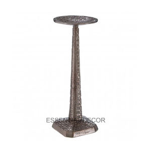 Metal <b>Pillar</b> <b>Candle</b> Holder for Office Decoration Antique Finished Unique Design T Light <b>Candle</b> Stand for Lighting Decoration - Product Image 2