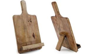 Minimalist <b>phone</b> <b>stand</b> wooden mobile holder complement securely cradles smartphone allowing <b>for</b> hand free viewing while <b>charging</b> - Product Image 2