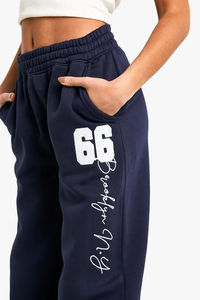 Pantalones Deportivos Cómodos para Mujer con Forro Polar Ligero, Cintura Elástica, Bolsillos Prácticos, Atuendo Informal para Deporte y Descanso - Product Image 3