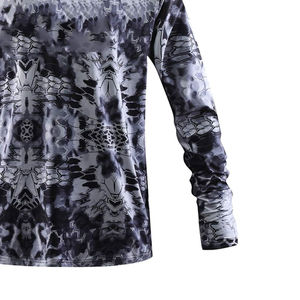 Nouveauté 2025 – Sweat à capuche de pêche sportive léger et imperméable avec impression personnalisée, logo sur mesure, protection UPF 50+, performance optimale pour homme - Product Image 4