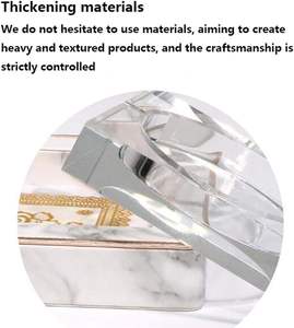 Cendrier carré en verre cristal, cendrier moderne minimaliste pour la décoration de la maison et du bureau, cadeau élégant - Product Image 3