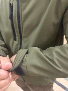 แจ็กเก็ตกันลมมีซิปมีฮู้ดสำหรับผู้ชายตั้งกลางแจ้งระบายอากาศได้ดีกันน้ำสำหรับวิ่งเดินป่าตกปลาขี่จักรยาน-ไซส์ XL - Product Image 4