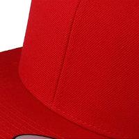 Casquette de sport ajustable à 6 panneaux en toile acrylique 100% de haute qualité, personnalisée, rouge, design sur mesure