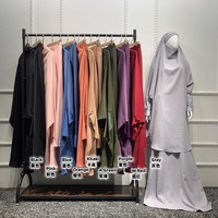 Robe de prière pour femmes musulmanes, Abaya islamique élégante, respirante, légère, extensible dans quatre directions, longueur cheville, Eid Ramadan Printemps