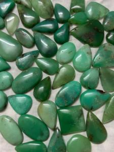 Pierre Chrysoprase Naturelle Pierre Chrysoprase Verte Vente en Gros Lot de Cabochons Chrysoprase Verte de Bonne Qualité - Product Image 4