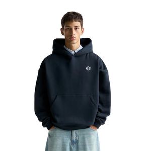 Sweat à capuche oversize unisexe Streetwear Sweat-shirt polaire brodé à épaules tombantes avec logo personnalisé Vêtements d'hiver - Product Image 1