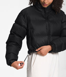 Nouveauté Manteaux d'hiver matelassés pour femmes Veste courte respirante en nylon bouffante personnalisable OEM vente en gros - Product Image 5