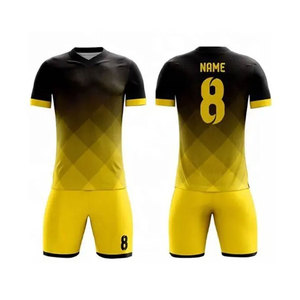 Conjunto de camisetas de fútbol personalizadas de alta calidad al por mayor, uniforme de fútbol original con impresión por sublimación para adultos - Product Image 6