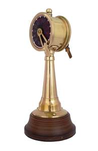 Sculpture décorative nautique en laiton antique, télégraphe de commande de moteur de navire, objet de collection personnalisable - Product Image 5