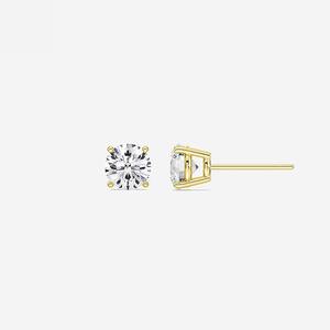 ต่างหูเพชร 18K ทรงกลมเจียระไนแบบบริลเลียนท์ น้ำหนัก 1/4 กะรัต ได้รับการรับรองจาก IGI ระดับความสะอาด VVS2 สี E เครื่องประดับคุณภาพสูง ขายส่ง มีความต้องการสูง - Product Image 4