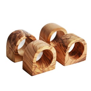 Top Trending Creative Popular Design Wood Napkin Ring For Restaurant and Hotel Table Decoration Dinnerware Napkin Holder - Product Image 3