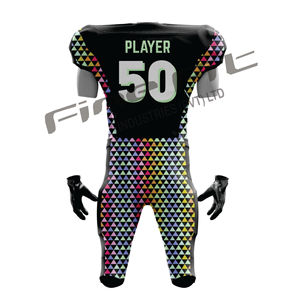 Haute professionnel unisexe jeunesse Fitness maillots de Football américain respirant Polyester uniformes de sport manches courtes grande taille - Product Image 6