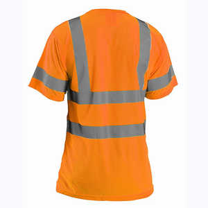 Camiseta de Seguridad Reflectante Amarilla de Alta Visibilidad para Construcción, Personalizable al por Mayor - Product Image 3