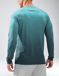 Camisas de manga larga de protección solar para hombres UPF 50 + Rash Guard para hombres SPF UV Pesca Senderismo Correr Entrenamiento Camiseta atlética - Product Image 5