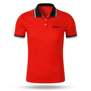 เสื้อโปโลผู้ชายระบายอากาศได้ดีสีพื้นผ้าฝ้าย100% ชุดลำลองดีไซน์ใหม่ - Product Image 4