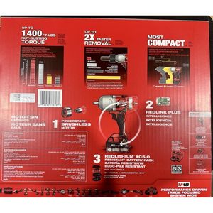 1/2\" Industrial & DIY Grade Fuel Cordless Impact Wrench with 18V/21V Friction <b>Ring</b> Kit Certified GS High Torque <b>Battery</b> Source - Product Image 1