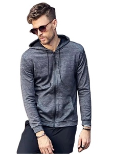 Sweat-shirt à capuche zippé pour l'hiver, logo personnalisé, unisexe, 100% coton polaire, sweat-shirts décontractés, impression numérique, vente en gros - Product Image 4