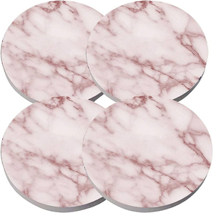 ที่รองแก้วไม้หินอ่อนทรงหกเหลี่ยมทรงกลมสำหรับใส่ชากาแฟ - Product Image 6