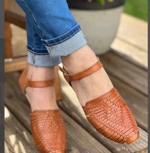 Sandale mexicaine. Huarache mexicain. Boho-Hippie Vintage Sandal Toutes les tailles - Product Image 2