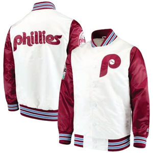 Veste de baseball pour jeunes universitaires en laine enduite de satin, motif uni, avec broderie personnalisée, unisexe, hiver - Product Image 3