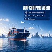 Chine vers États-Unis, France, Italie, Royaume-Uni, fret maritime DDP LCL, agent d'expédition fiable, livraison rapide porte à porte