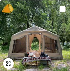 Tenda Gonfiabile di Lusso per Campeggio all'Aperto, Ampio Spazio di 12,96 Metri Quadrati, Portatile e Impermeabile in Tessuto Oxford - Product Image 1