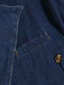 Dernier modèle de veste en jean slim fit de style hip-hop avec laine pour unisexe, décontractée, tendance, pour l'extérieur, confortable, en tissu denim d'hiver - Product Image 5