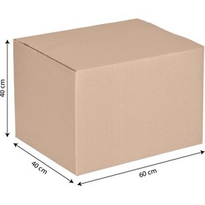 Carton ondulé à double paroi rigide, boîte en carton brun durable et écologique pour le stockage et l'emballage industriel - Product Image 3