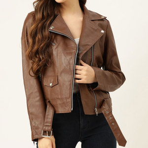 Veste en cuir pour femme de haute qualité personnalisée, tricotée, respirante, écologique, design et logo personnalisables - Product Image 1