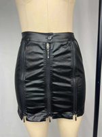 Meistverkaufter Hochwertiger Echtleder Winter Vintage Rock Damen Knitterfreier Natürlicher Taillenbund Langer Rock A-Linien-Design