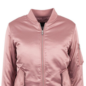Chaqueta Bomber para mujer con logotipo personalizado y Color, chaqueta Bomber clásica a la moda, abrigo, ropa, prendas de vestir, chaqueta Bomber con cremallera para mujer - Product Image 4