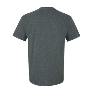 T-shirt en coton pour hommes et femmes Coupe classique unie 100% T-shirts ras du cou à manches courtes en coton filé à l'anneau - Product Image 3