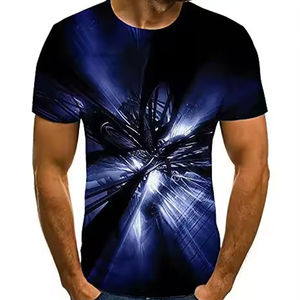 Camiseta de Secado Rápido al por Mayor, Logotipo Personalizado, Sublimación para Hombre, Impresión Completa en 3D, Secado Rápido, 100% Poliéster, para Correr, Maratón, Gimnasio - Product Image 3